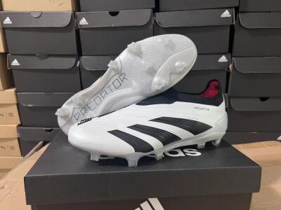 Adidas Predator Accuracy+ FG Football Boots - White/Black/Red