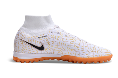 Nike Air Zoom Mercurial Superfly 9 Elite TF Football Shoes - White/Black/Gold