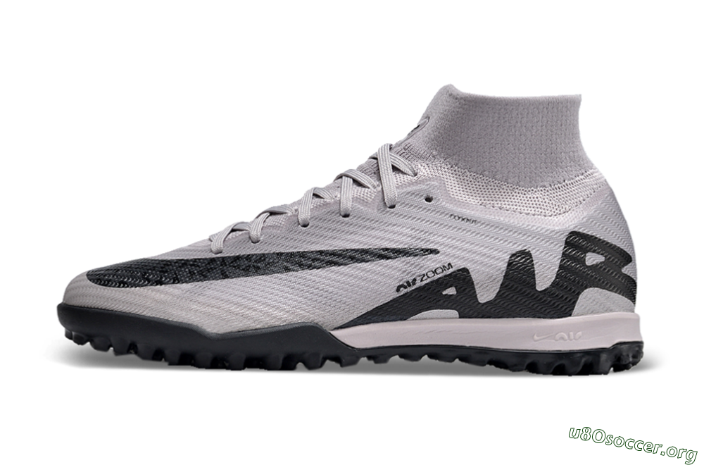 Nike Air Zoom Mercurial Superfly 9 Elite TF Football Shoes - Grey/Purple/Black 3