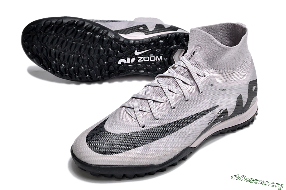 Nike Air Zoom Mercurial Superfly 9 Elite TF Football Shoes - Grey/Purple/Black 0