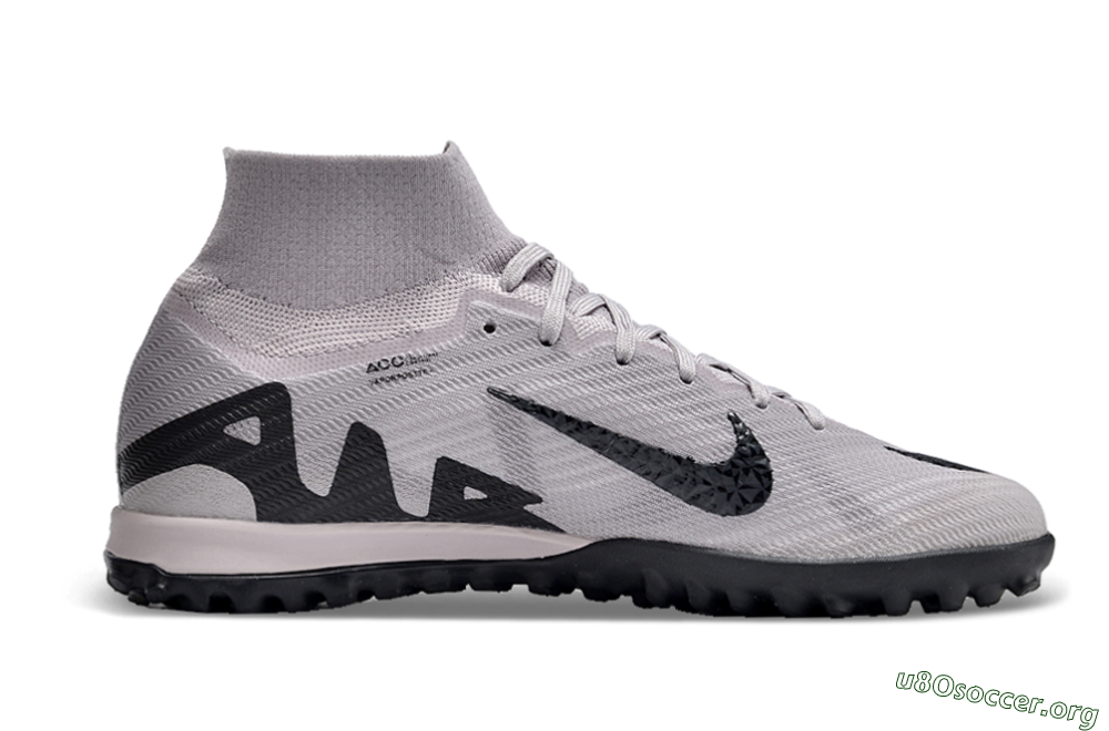Nike Air Zoom Mercurial Superfly 9 Elite TF Football Shoes - Grey/Purple/Black 5