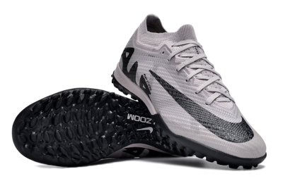 Nike Air Zoom Mercurial Vapor 15 Elite TF Football Shoes - Grey/Purple/Black