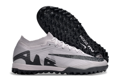 Nike Air Zoom Mercurial Vapor 15 Elite TF Football Shoes - Grey/Purple/Black