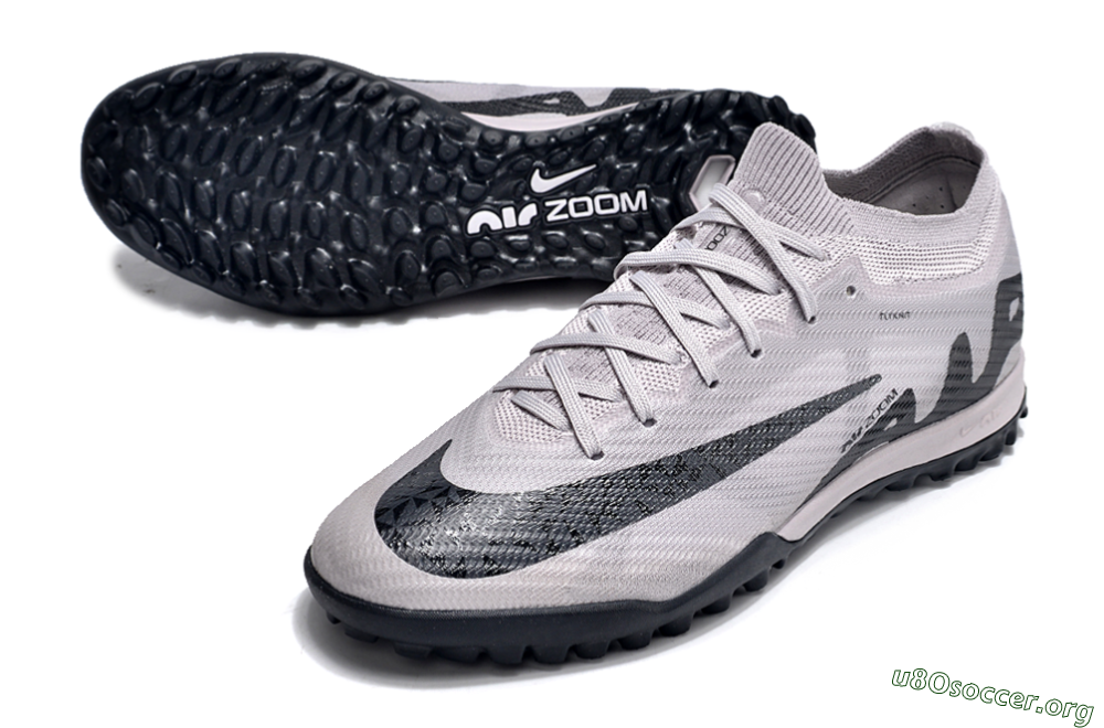 Nike Air Zoom Mercurial Vapor 15 Elite TF Football Shoes - Grey/Purple/Black 0