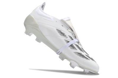Adidas Predator Elite Foldover Tongue FG Football Boots - White/Grey