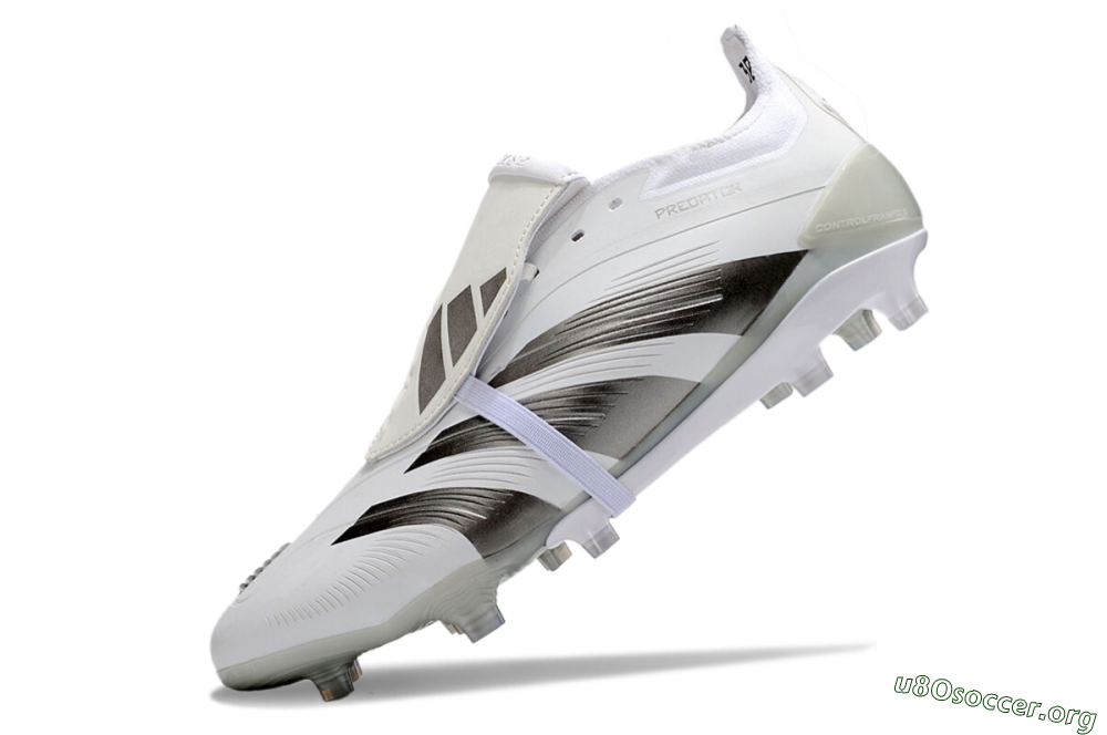 Adidas Predator Elite Foldover Tongue FG Football Boots - White/Grey 5