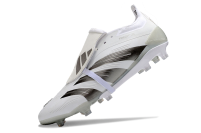 Adidas Predator Elite Foldover Tongue FG Football Boots - White/Grey
