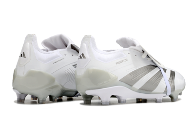 Adidas Predator Elite Foldover Tongue FG Football Boots - White/Grey