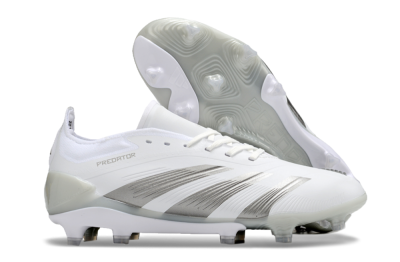 Adidas Predator Accuracy.1 FG Football Boots - White/Silver/Grey