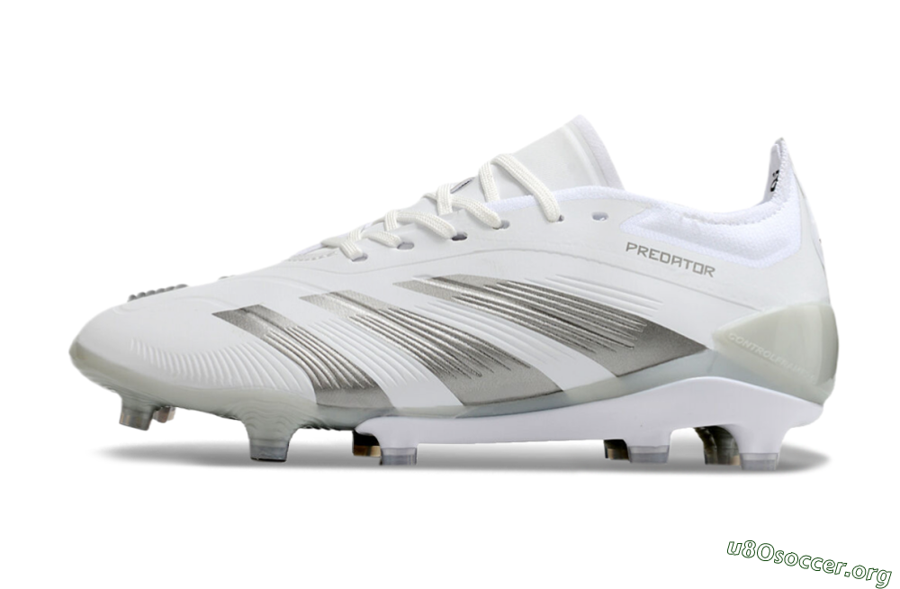Adidas Predator Accuracy.1 FG Football Boots - White/Silver/Grey 3