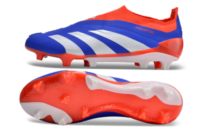 Adidas Predator Elite Laceless FG Football Boots - Blue/White/Red