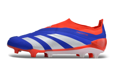 Adidas Predator Elite Laceless FG Football Boots - Blue/White/Red