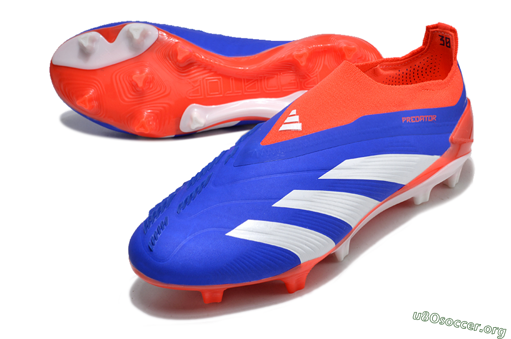 Adidas Predator Elite Laceless FG Football Boots - Blue/White/Red 0