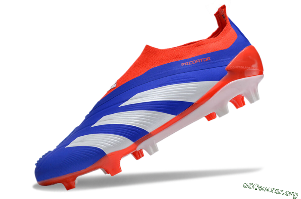 Adidas Predator Elite Laceless FG Football Boots - Blue/White/Red 5