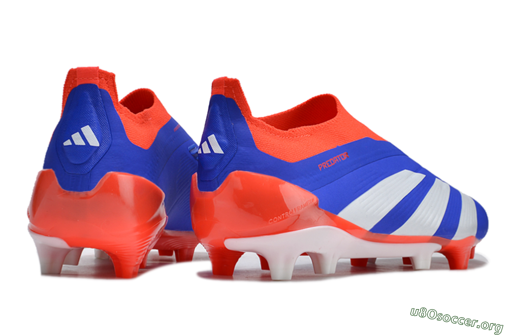 Adidas Predator Elite Laceless FG Football Boots - Blue/White/Red 6