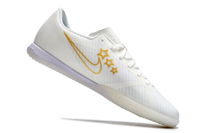 Nike Air Zoom Mercurial Vapor 15 Academy IC Football Shoes - White/Gold/Jade/Blue