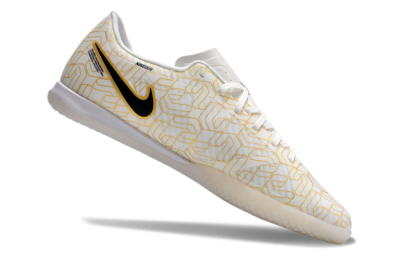 Nike Air Zoom Mercurial Vapor 15 Academy IC Football Shoes - White/Gold/Black