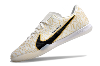 Nike Air Zoom Mercurial Vapor 15 Academy IC Football Shoes - White/Gold/Black