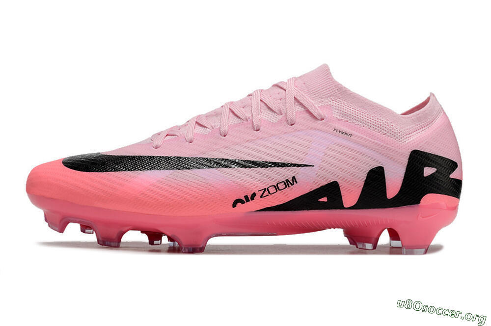 Nike Air Zoom Mercurial Vapor 15 Elite FG Football Boots - Pink/Black 3