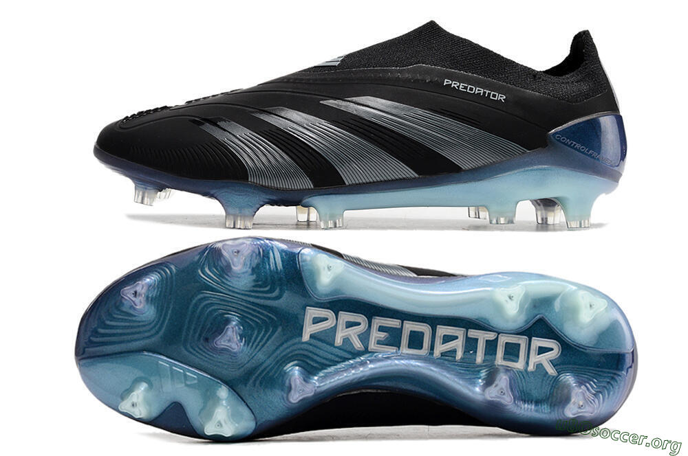 Adidas Predator 24 Elite LL FG Football Boots - Black/Silver/Jade 1