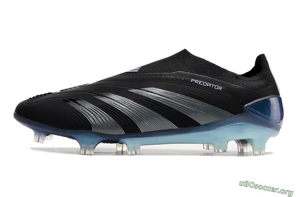 Adidas Predator 24 Elite LL FG Football Boots - Black/Silver/Jade 3
