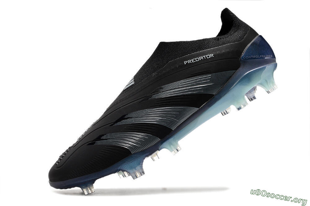 Adidas Predator 24 Elite LL FG Football Boots - Black/Silver/Jade 5