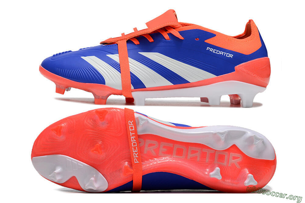 Adidas Predator Elite Foldover Tongue FG Football Boots - Blue/Red/White 1
