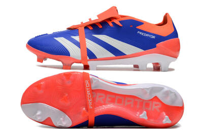 Adidas Predator Elite Foldover Tongue FG Football Boots - Blue/Red/White