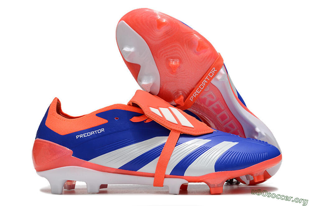 Adidas Predator Elite Foldover Tongue FG Football Boots - Blue/Red/White 2