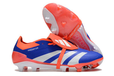 Adidas Predator Elite Foldover Tongue FG Football Boots - Blue/Red/White