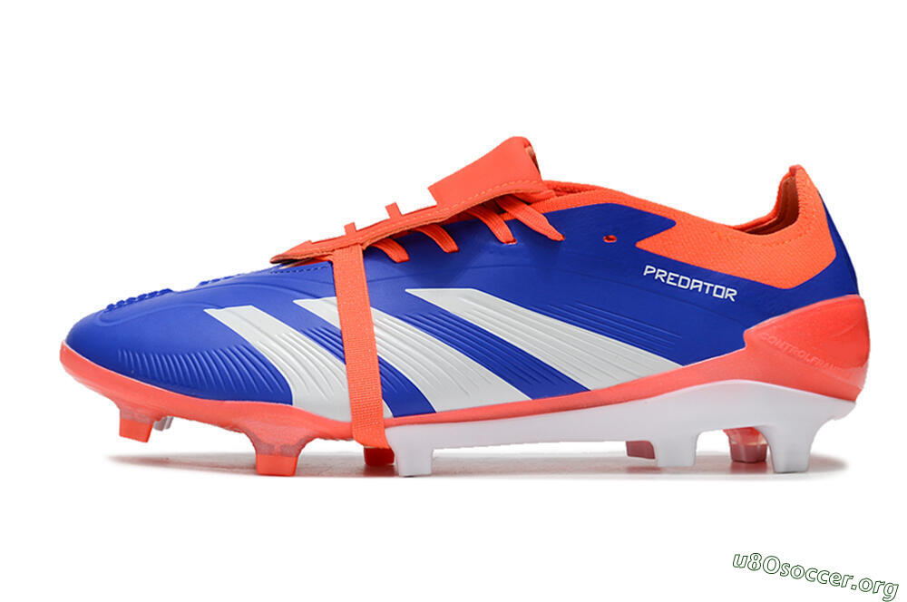 Adidas Predator Elite Foldover Tongue FG Football Boots - Blue/Red/White 3