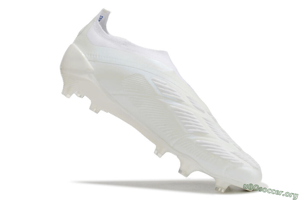Adidas Predator Elite Laceless FG Football Boots - White/Blue 4