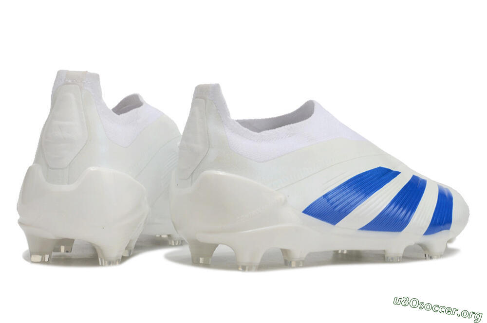Adidas Predator Elite Laceless FG Football Boots - White/Blue 6