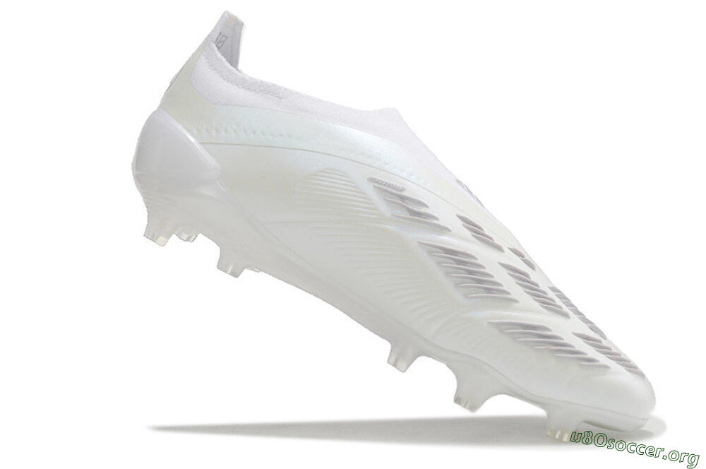 Adidas Predator Elite Laceless FG Football Boots - White/Silver 4