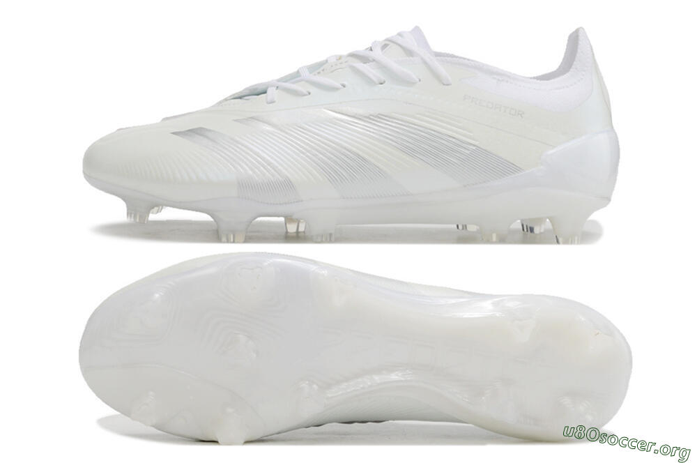 Adidas Predator Elite FG Football Boots - White/Silver 1