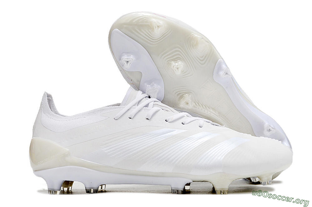 Adidas Predator Elite FG Football Boots - White/Silver 2