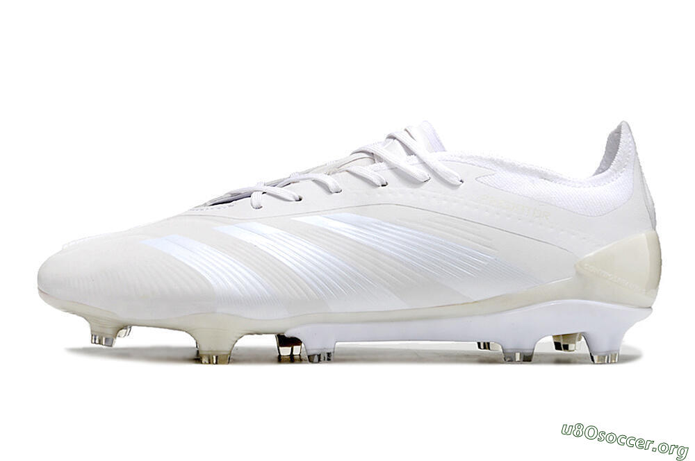 Adidas Predator Elite FG Football Boots - White/Silver 3