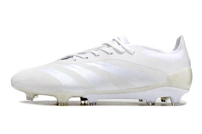 Adidas Predator Elite FG Football Boots - White/Silver