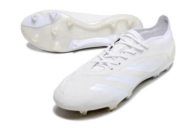 Adidas Predator Elite FG Football Boots - White/Silver