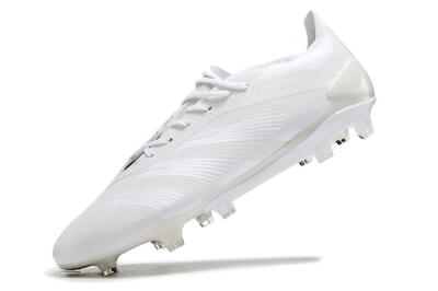 Adidas Predator Elite FG Football Boots - White/Silver