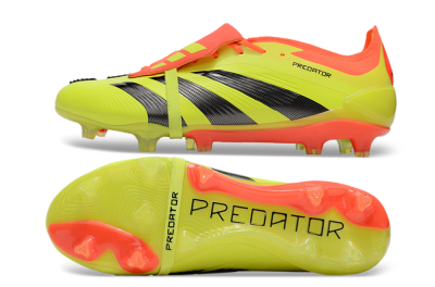 Adidas Predator Elite Foldover Tongue FG Football Boots - Yellow/Black/Red