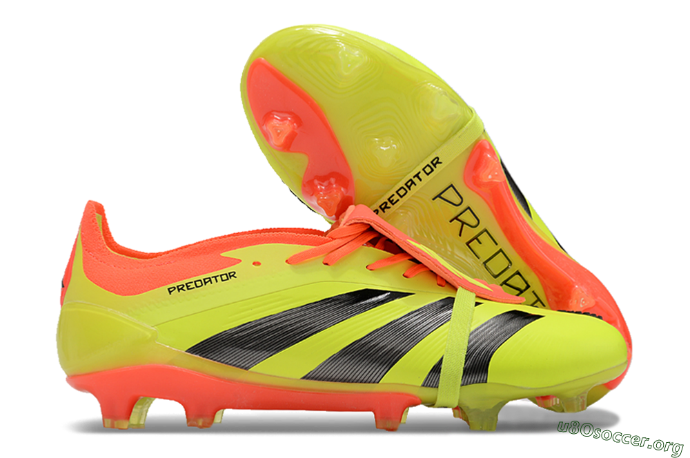 Adidas Predator Elite Foldover Tongue FG Football Boots - Yellow/Black/Red 2