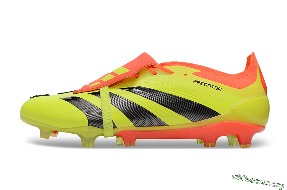 Adidas Predator Elite Foldover Tongue FG Football Boots - Yellow/Black/Red 3