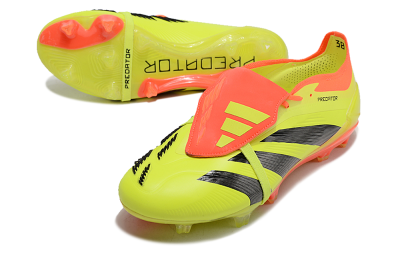 Adidas Predator Elite Foldover Tongue FG Football Boots - Yellow/Black/Red