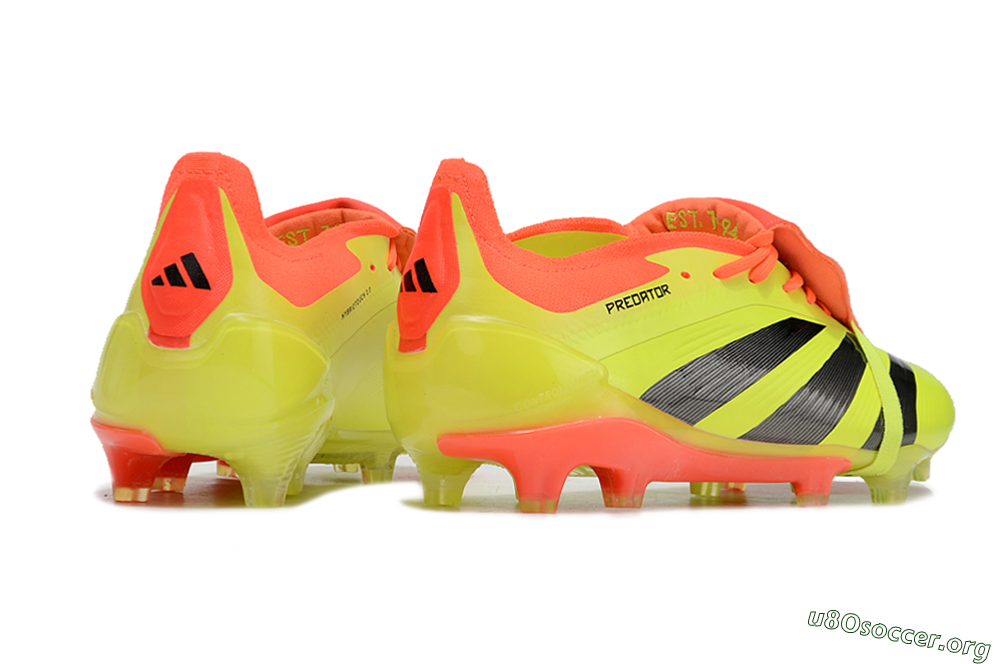 Adidas Predator Elite Foldover Tongue FG Football Boots - Yellow/Black/Red 6