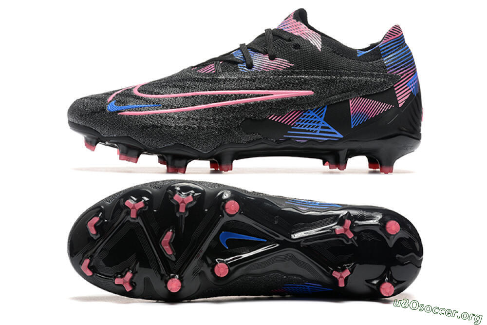 Nike Phantom GX Elite FG Football Boots - Black/Pink/Blue 1