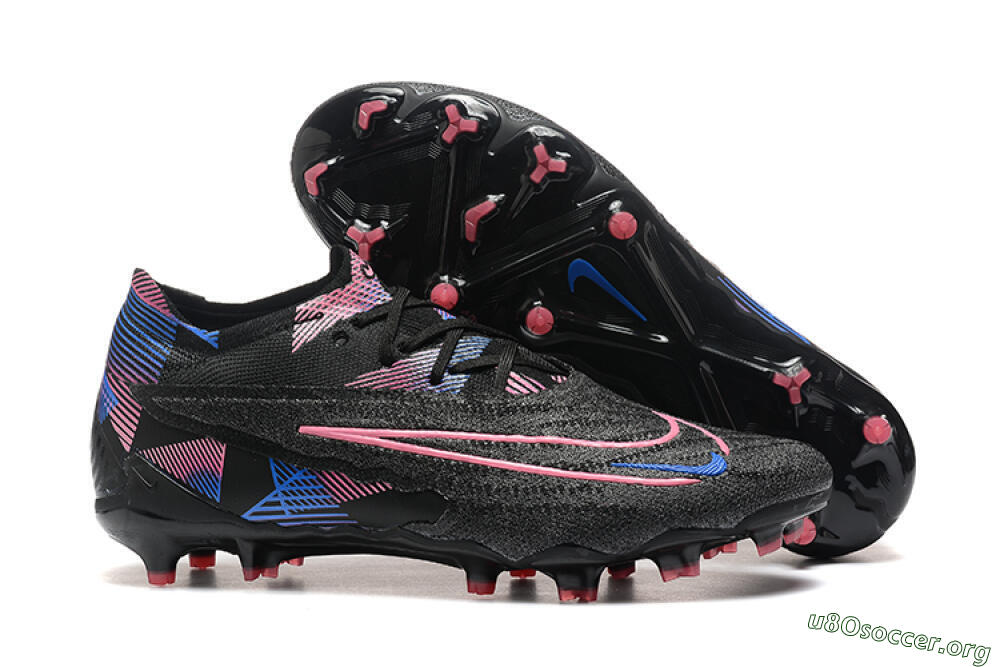 Nike Phantom GX Elite FG Football Boots - Black/Pink/Blue 2