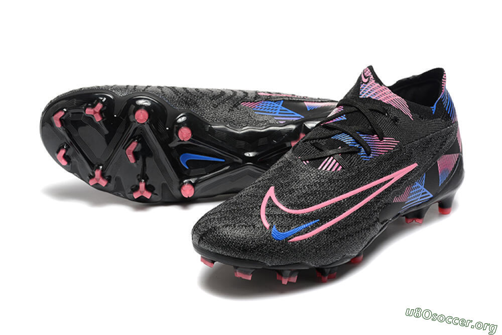 Nike Phantom GX Elite FG Football Boots - Black/Pink/Blue 0