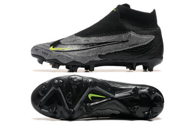 Nike Phantom GX Elite FG Football Boots - Black/Grey/Yellow