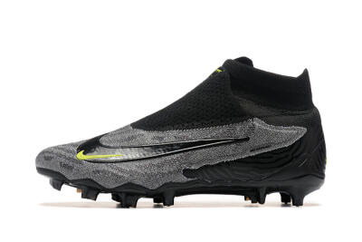 Nike Phantom GX Elite FG Football Boots - Black/Grey/Yellow